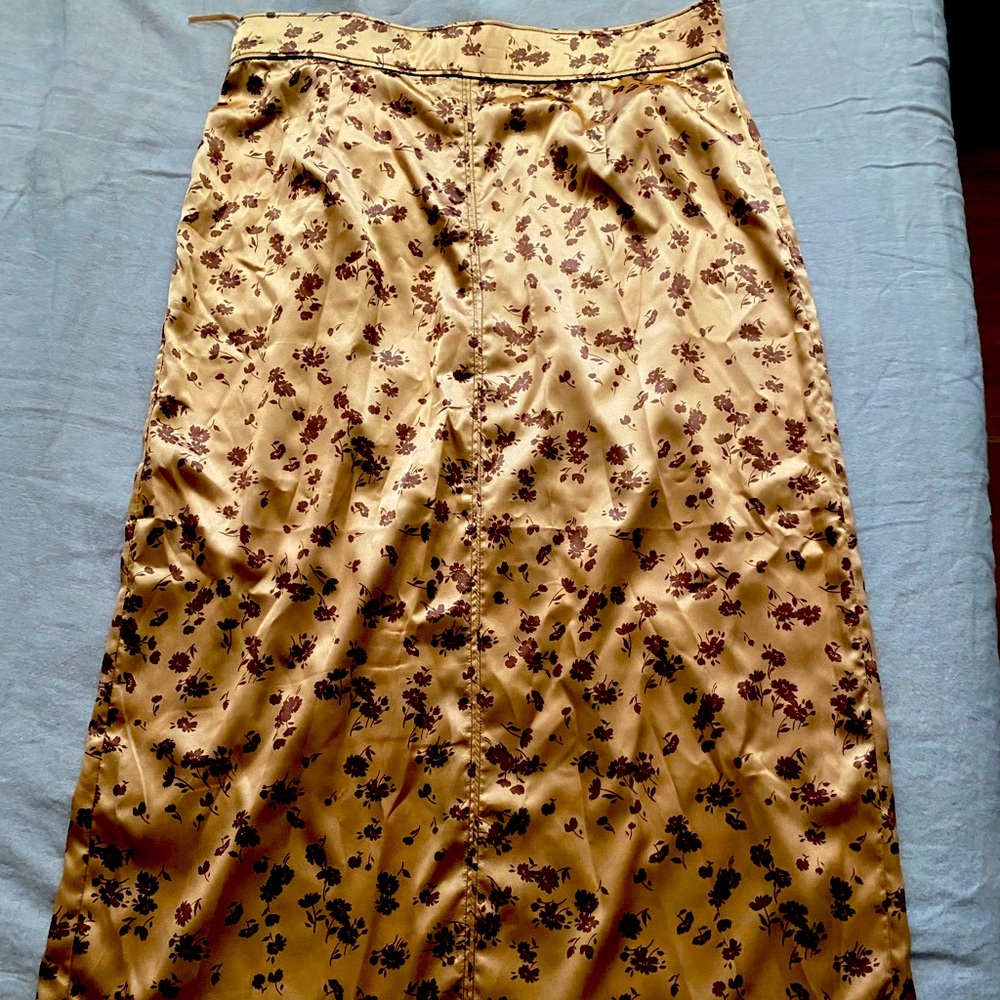 Zara Silky Pencil Skirt